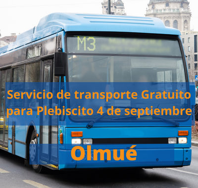 [Foto] Servicio de transporte Gratuito para Plebiscito 4 de septiembre – Olmué