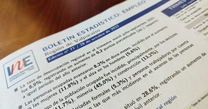 REGIÓN DE #VALPARAÍSO REGISTRÓ UNA TASA DE #DESOCUPACIÓN DE UN 8,9%