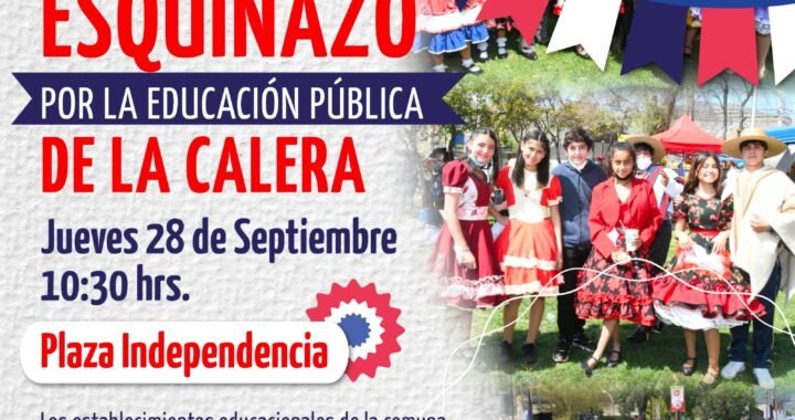 Esquinazo por la Educación Pública 2023 en La Calera: ¡Todos Invitados!