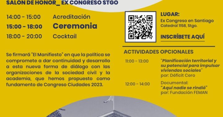 Compromiso Político para Enfrentar la Crisis Urbana: Congreso Ciudades 2023