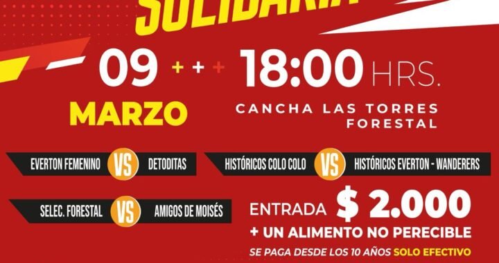 Moisés Villarroel Organiza Torneo Benéfico de Fútbol para Damnificados en Viña del Mar