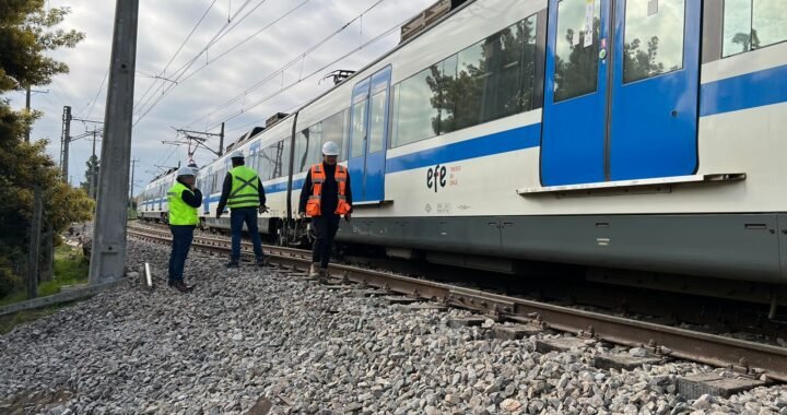 Desrielo menor en el servicio 661: Sin afectación ni lesiones a pasajeros