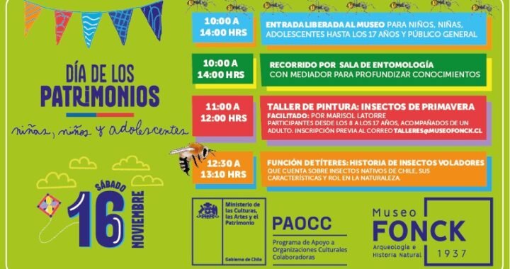 Celebra el Día de los Patrimonios para Niñas, Niños y Adolescentes en el Museo Fonck