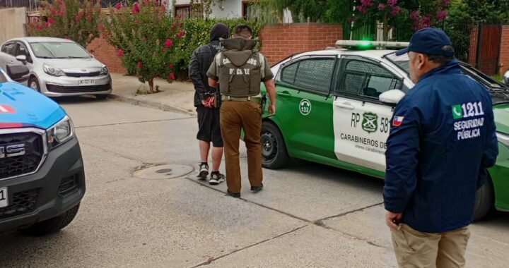 Villa Alemana enfrenta la violencia: Seguridad Pública reduce a delincuente armado en pleno centro