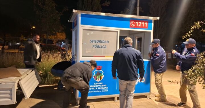 Villa Alemana refuerza seguridad con nueva caseta en Parque Cívico Belén