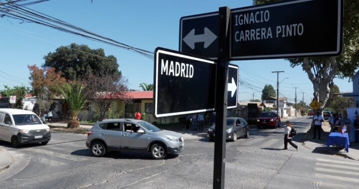 Semáforo en cruce Madrid con Ignacio Carrera Pinto: comienza obra esperada por años