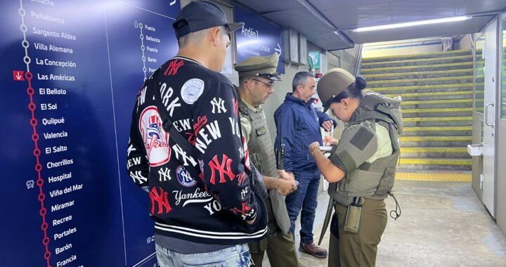 Carabineros y EFE refuerzan seguridad en el Tren Limache-Puerto con operativos sorpresa