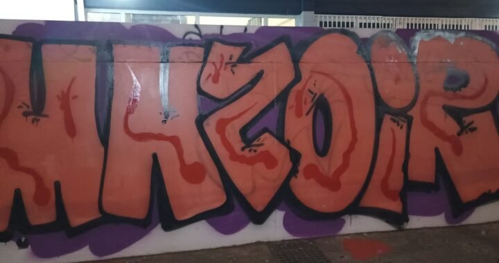 Vándalos sorprendidos rayando liceo deberán pintar el frontis como castigo